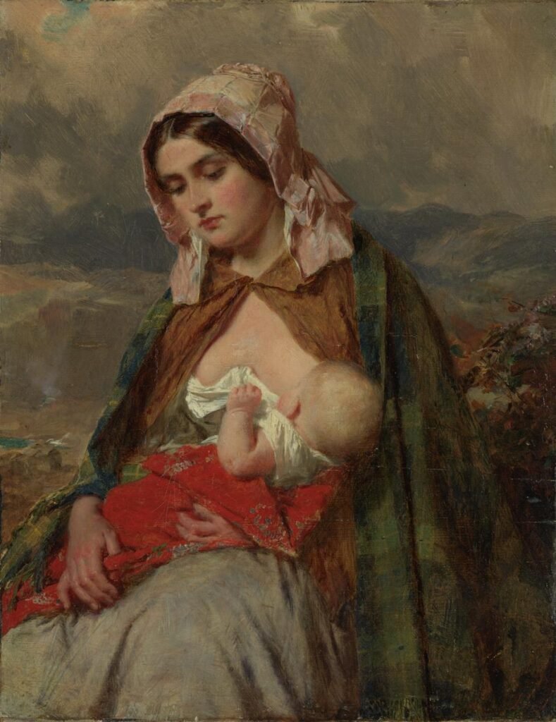 Highland mother 1870 by thomas Faed