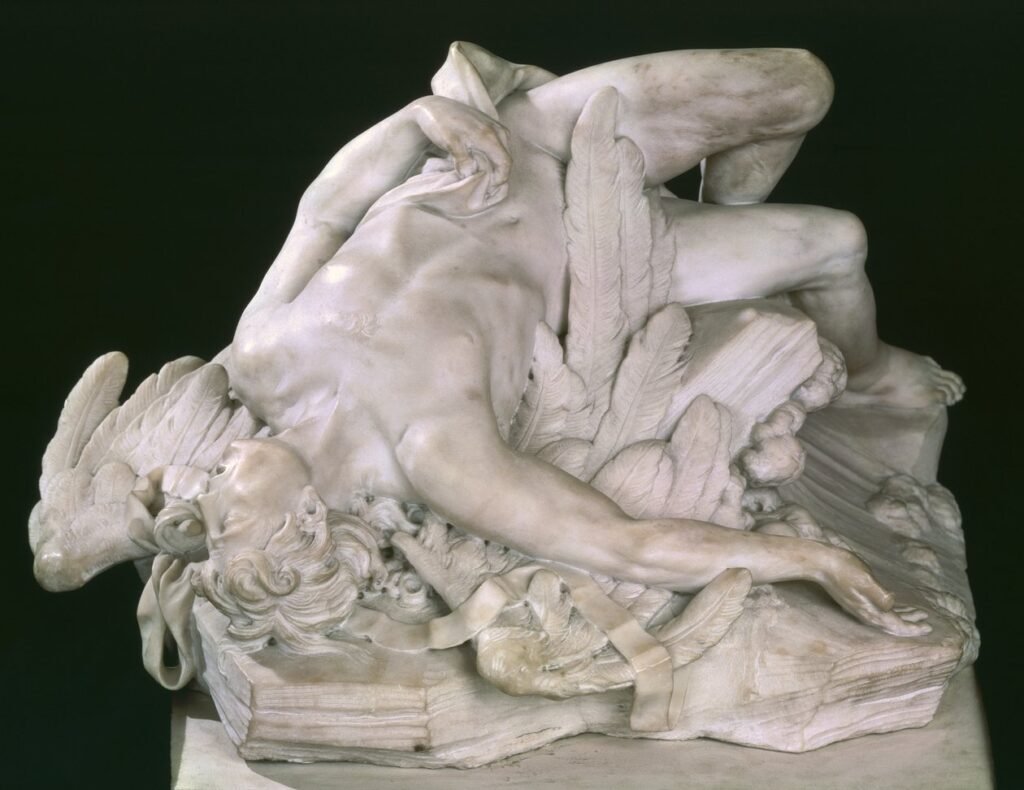 Paul Ambroise Slodtz Icarus Falling 1743 (marble) (MeisterDrucke 360687)